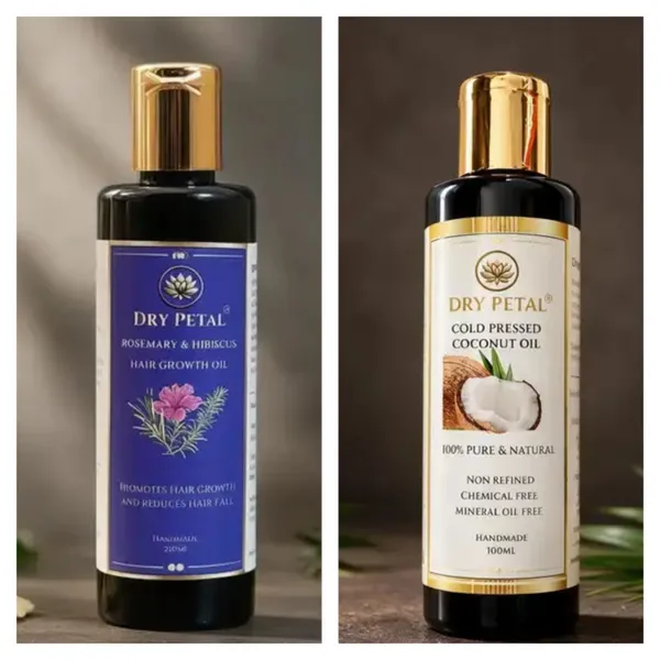 Dry_Petal_100%_Pure_Cold_Pressed_Coconut_Oil_And_Dry_Petal_Rosemary_Hibiscus_Ayurvedic_Hair_Growth_Oil_Pack_Of_2