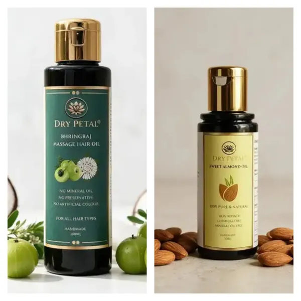 Dry_Petal_Cold_Pressed_Sweet_Almond_Oil_Vitamin_E_Hair_Skin_And_Dry_Petal_Bhringraj_Ayurvedic_Hair_Growth_Massage_Oil_Pack_Of_2