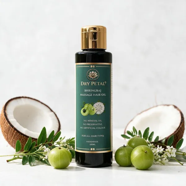Dry_Petal_Bhringraj_Ayurvedic_Hair_Growth_Massage_Oil