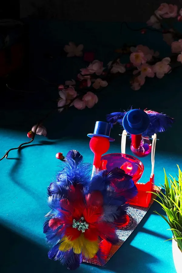 Mango_Pie_Rangoli_Drinking_Bird_Royal_Blue