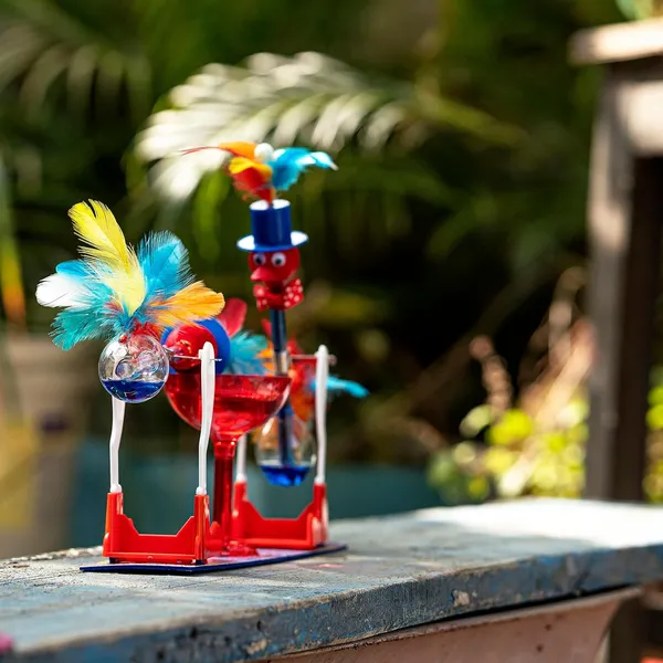 Kid_Colorful_Flower_Shaped_Feather_A_Perpetual_Motion_Drinking_Bird_Delight_Double