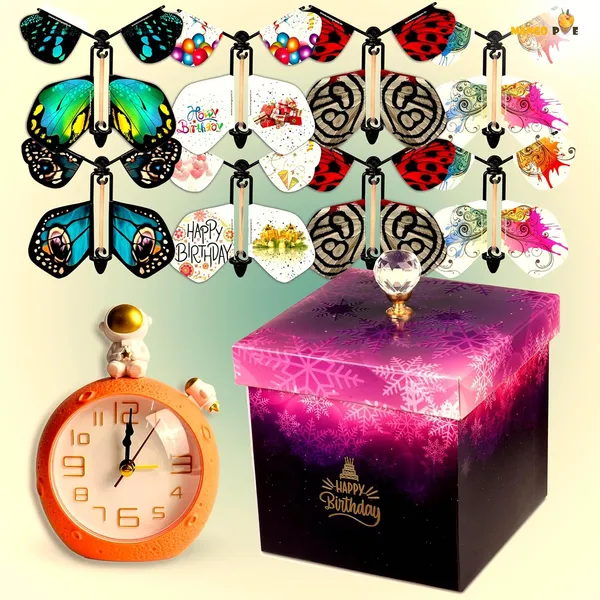 Exploding_Flying_Butterfly_Purple_Color_Box_With_8_Pcs_Butterfly_Birthday_Moon_Alarm_Clock_Multi