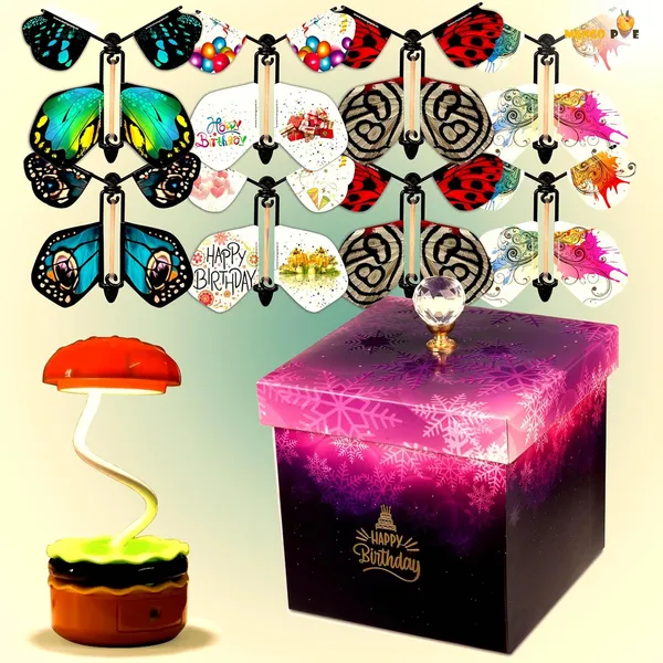 Exploding_Flying_Butterfly_Purple_Color_Box_With_8_Pcs_Butterfly_Birthday_Burger_Lamp_Multi