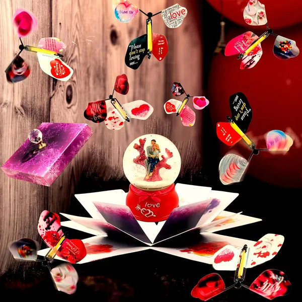 Butterfly_Explosion_Box_For_Happy_Anniversary_With_Musical_Rotating_Couple_Snow_Globe