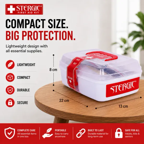 Stergic_First_Aid_Kit_For_Home_Compact_Medical_Emergency_Box_With_Clear_Storage_Case