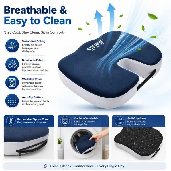 Stergic_Next_Coccyx_Seat_Cushion_High_Density_With_Memory_Foam