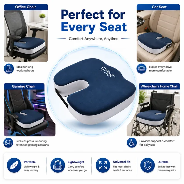 Stergic_Next_Coccyx_Seat_Cushion_High_Density_With_Memory_Foam