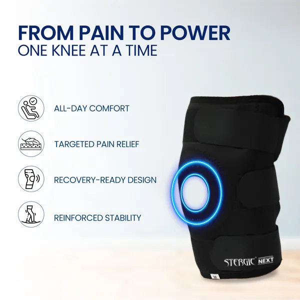 Stergic_Next_Hinged_Knee_Support_Brace_For_Joint_Stability_Osteoarthritis_Pain_Relief_For_Sports_Gym_Supports_Injury_Recovery_Durable_Comfortable_For_Men_Women_1_Unit_Black