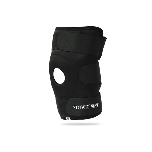 Stergic_Next_Hinged_Knee_Support_Brace_For_Joint_Stability_Osteoarthritis_Pain_Relief_For_Sports_Gym_Supports_Injury_Recovery_Durable_Comfortable_For_Men_Women_1_Unit_Black