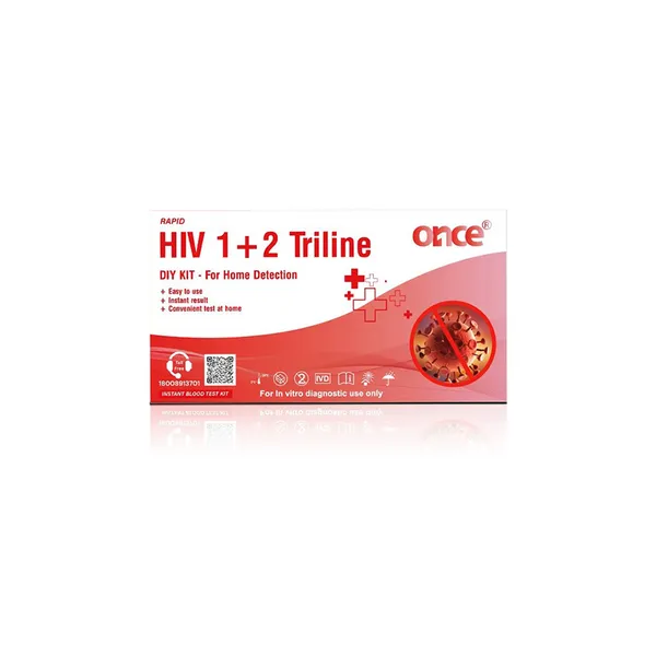 Once_Rapid_Hiv_1+_2_Triline_Home_Detection_Kit_Instant_Blood_Test_Diy_Kit_For_In_Vitro_Diagnostic_Pack_of_1