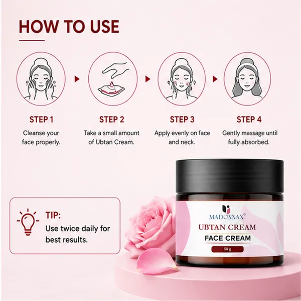 Madonnax_Ubtan_Saffron_&_Turmeric_Skin_Brightening_Face_Cream_50G