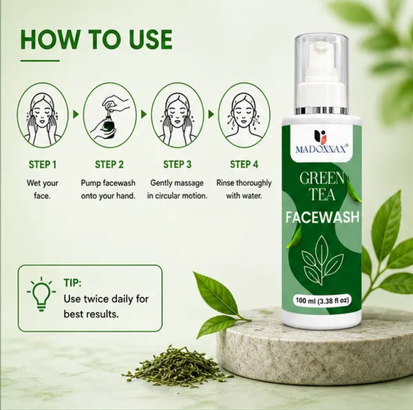 Madonnax_Green_Tea_&_Neem_Deep_Cleansing_Oil_Control_Face_Wash_100Ml