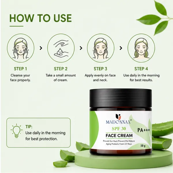 Madonnax_Spf_30_Pa+++_Aloe_Vera_&_Vitamin_E_Sunscreen_Face_Cream_50G