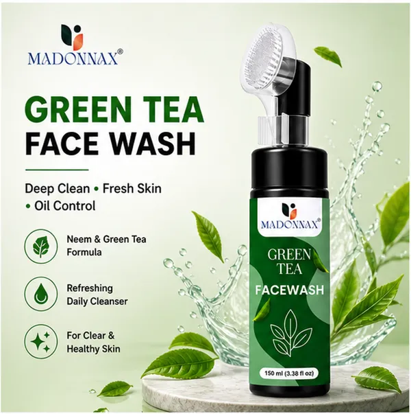 Madonnax_Green_Tea_Neem_&_Tea_Tree_Oil_Acne_Control_Face_Wash_150Ml