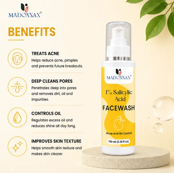 Madonnax_1%_Salicylic_Acid_&_Niacinamide_Acne_Oil_Control_Face_Wash_100Ml