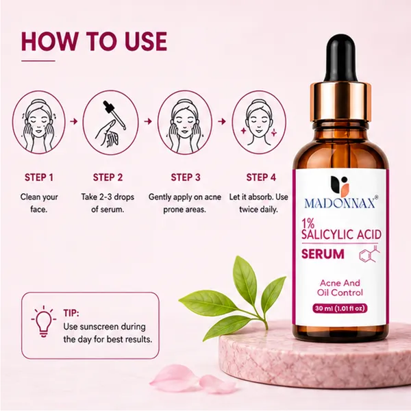 Madonnax_1%_Salicylic_Acid_&_Niacinamide_Acne_Oil_Control_Face_Serum_30Ml