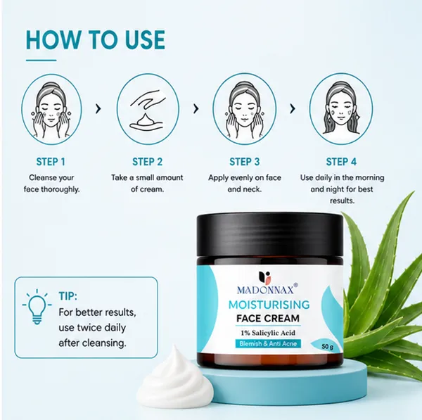 Madonnax_1%_Salicylic_Acid_&_Niacinamide_Acne_Control_Moisturising_Face_Cream_50G