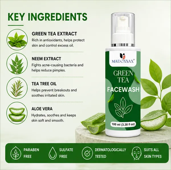 Madonnax_Green_Tea_&_Neem_Deep_Cleansing_Oil_Control_Face_Wash_100Ml