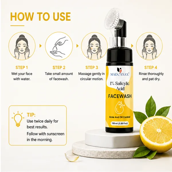 1%_Salicylic_Acid_&_Tea_Tree_Acne_Oil_Control_Face_Wash_150Ml
