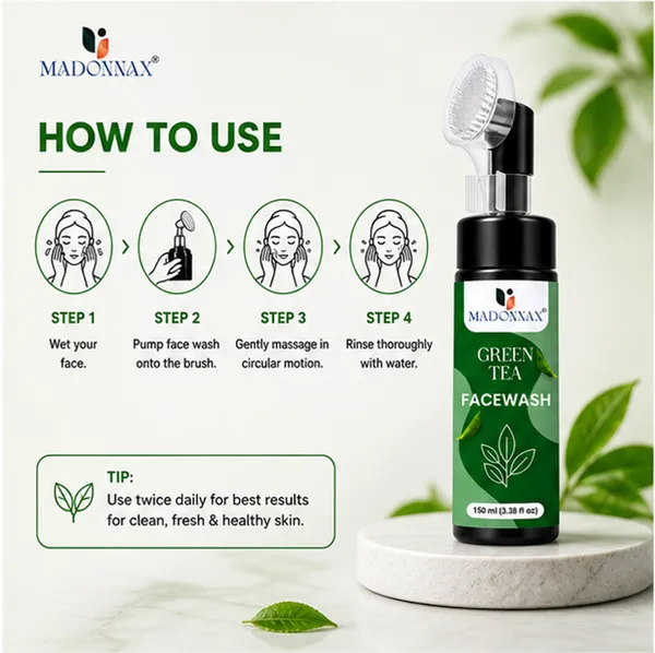 Madonnax_Green_Tea_Neem_&_Tea_Tree_Oil_Acne_Control_Face_Wash_150Ml