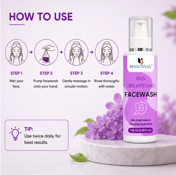 Madonnax_Niacinamide_&_Green_Tea_Skin_Brightening_Face_Wash_100Ml