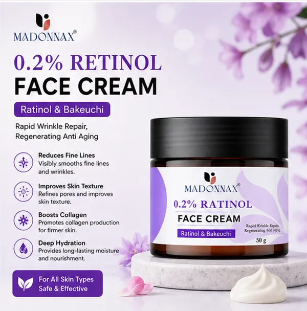 Madonnax_0.2%_Retinol_&_Bakuchiol_Anti-Aging_Wrinkle_Repair_Face_Cream_50G
