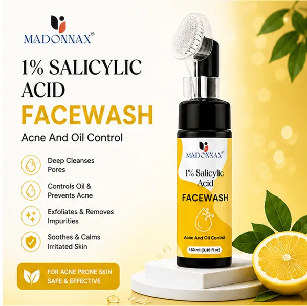 1%_Salicylic_Acid_&_Tea_Tree_Acne_Oil_Control_Face_Wash_150Ml