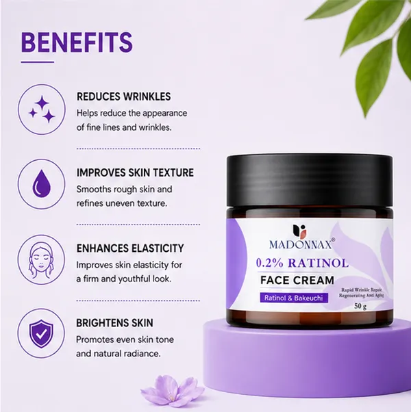 Madonnax_0.2%_Retinol_&_Bakuchiol_Anti-Aging_Wrinkle_Repair_Face_Cream_50G
