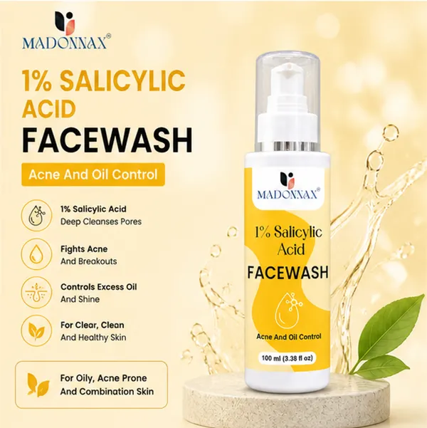 Madonnax_1%_Salicylic_Acid_&_Niacinamide_Acne_Oil_Control_Face_Wash_100Ml