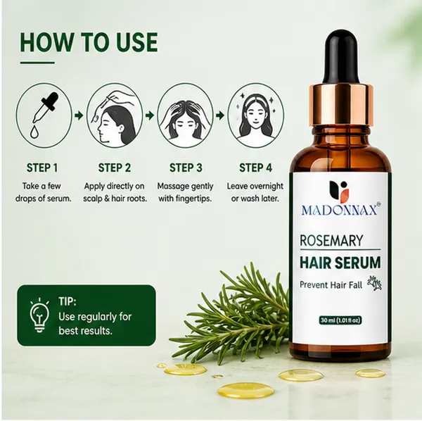 Madonnax_Rosemary_&_Castor_Oil_Hair_Fall_Control_Hair_Serum_30Ml