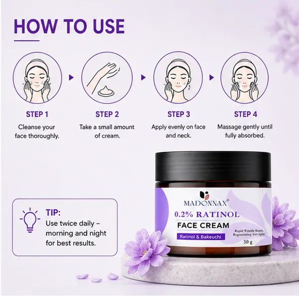 Madonnax_0.2%_Retinol_&_Bakuchiol_Anti-Aging_Wrinkle_Repair_Face_Cream_50G