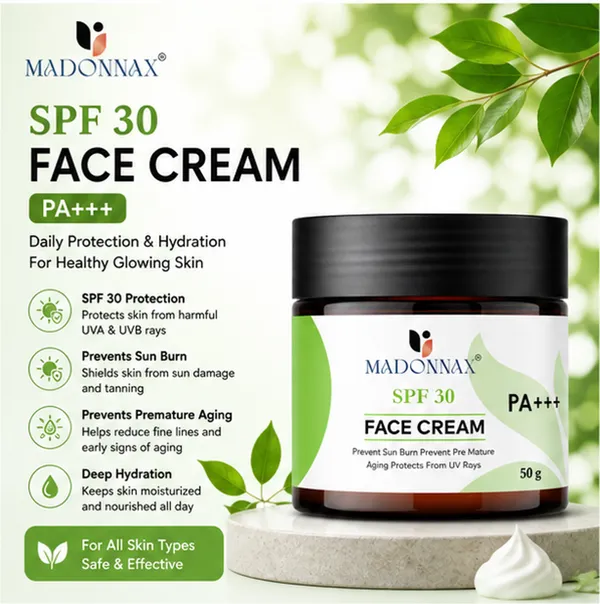 Madonnax_Spf_30_Pa+++_Aloe_Vera_&_Vitamin_E_Sunscreen_Face_Cream_50G