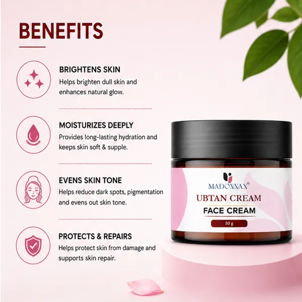 Madonnax_Ubtan_Saffron_&_Turmeric_Skin_Brightening_Face_Cream_50G