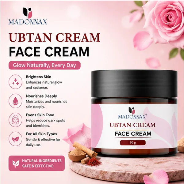 Madonnax_Ubtan_Saffron_&_Turmeric_Skin_Brightening_Face_Cream_50G