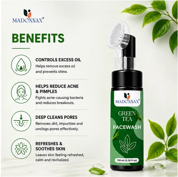 Madonnax_Green_Tea_Neem_&_Tea_Tree_Oil_Acne_Control_Face_Wash_150Ml