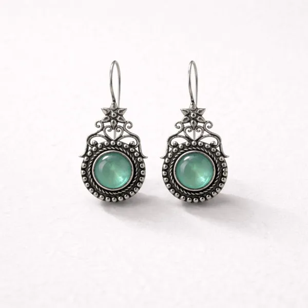 Sea_Green_Brass_Oxidised_Temple_Stone_Drop_Earrings_For_Women