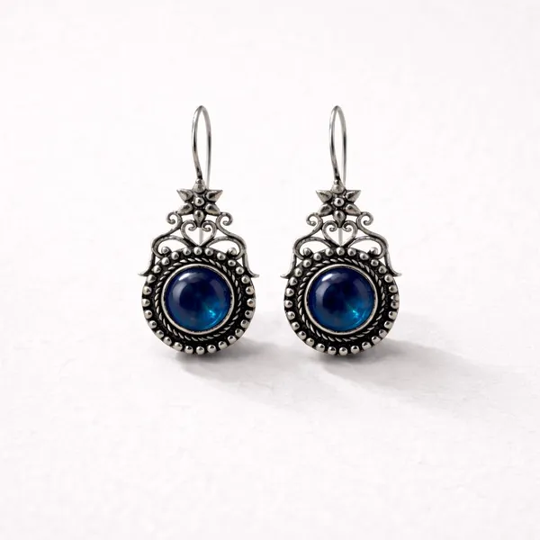 Blue_Brass_Oxidised_Temple_Stone_Drop_Earrings_For_Women