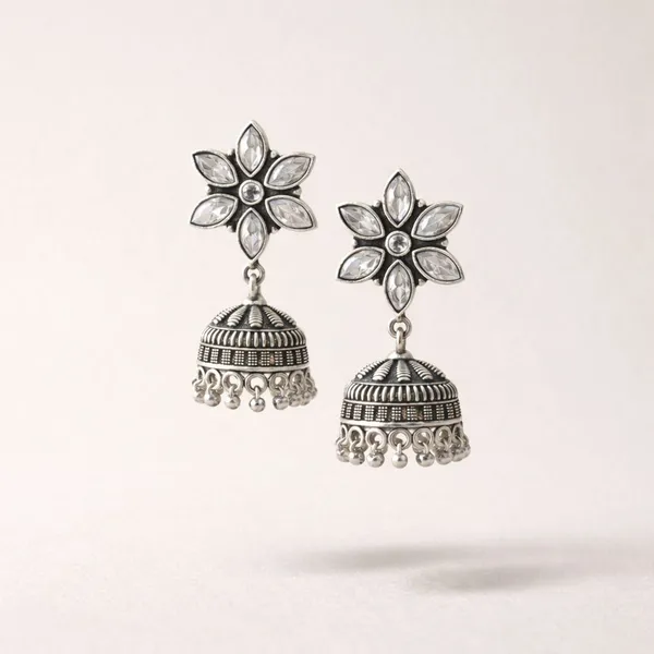 White_Ethereal_Oxidised_Kundan_Floral_Jhumka_Earrings_Brass_Jhumki_Earring