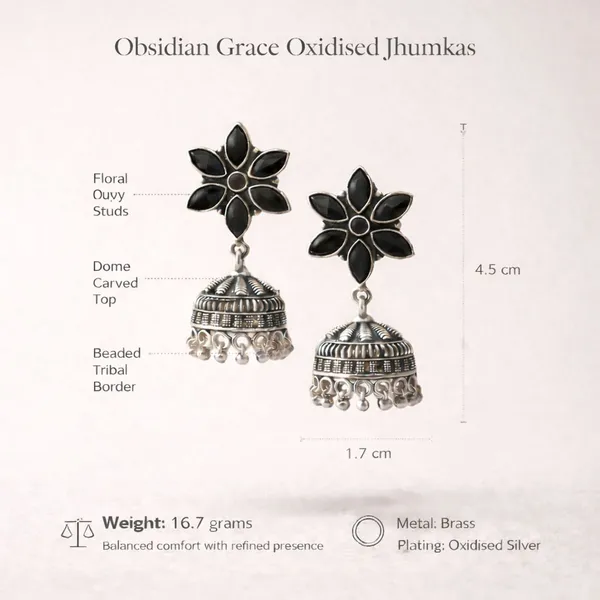 Black_Stone_Brass_Oxidised_Floral_Jhumka_Earrings_For_Women