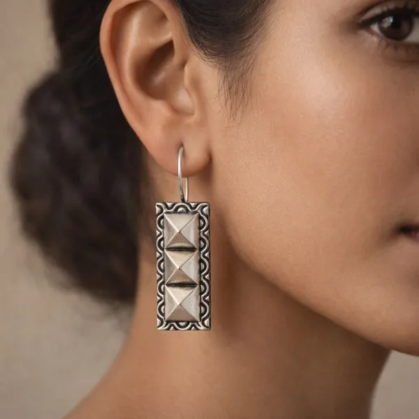 Silver_Brass_Oxidised_Geometric_Pyramid_Drop_Earrings_For_Women