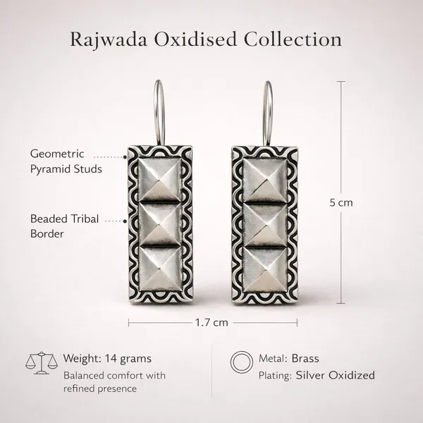 Silver_Brass_Oxidised_Geometric_Pyramid_Drop_Earrings_For_Women