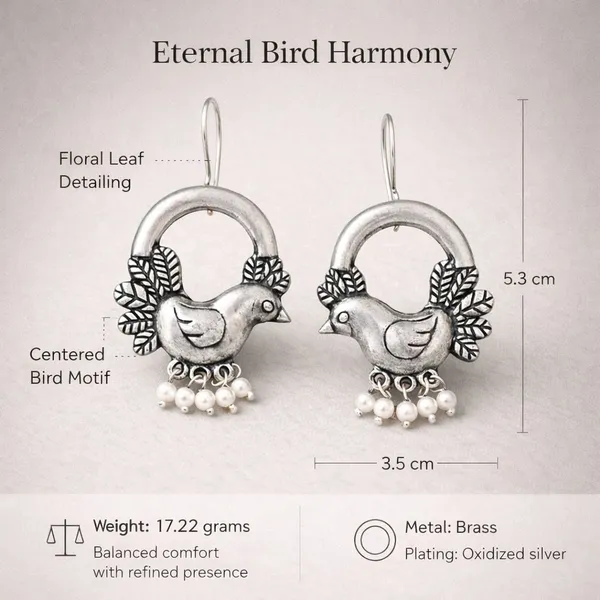 Silver_Eternal_Bird_Harmony_Oxidised_Pearl_Drop_Earrings_For_Women_Brass_Drops_And_Danglers