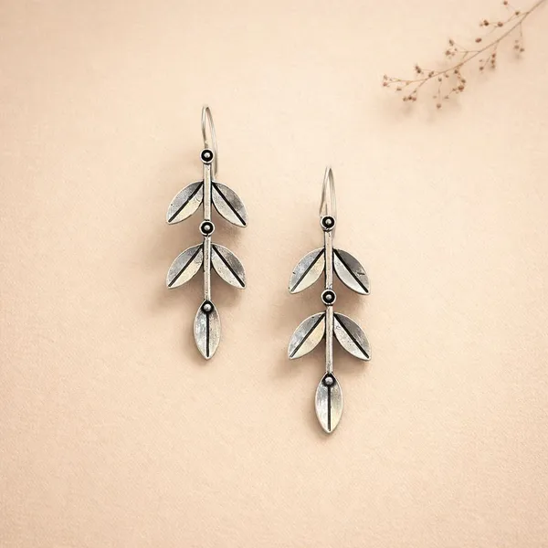 Silver_Ethereal_Leafwork_Oxidised_Long_Drop_Earrings_For_Women_Brass_Drops_And_Danglers