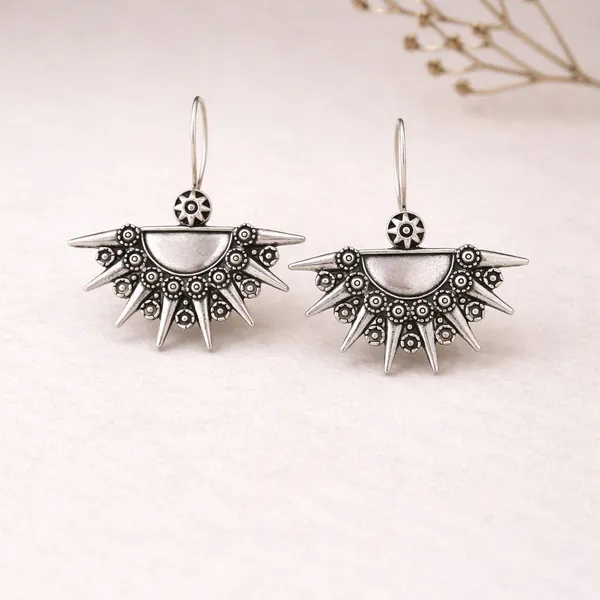 Silver_Brass_Oxidised_Crescent_Sunburst_Drop_Earrings_For_Women