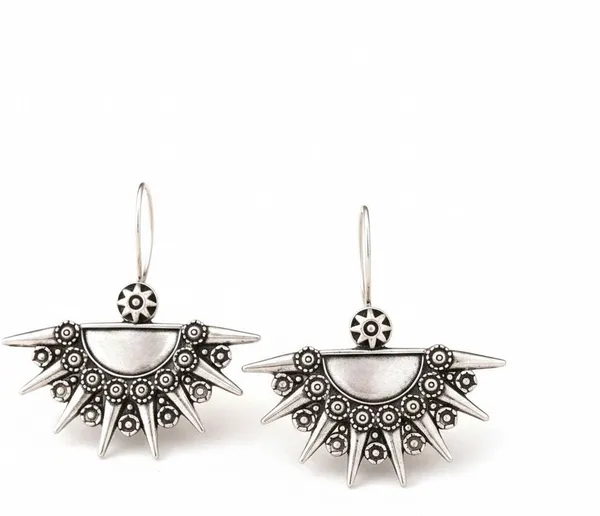 Silver_Brass_Oxidised_Crescent_Sunburst_Drop_Earrings_For_Women