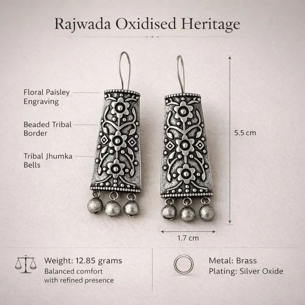 Silver_Brass_Oxidised_Tribal_Paisley_Jhumka_Drop_Earrings_For_Women