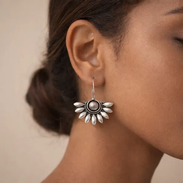 Silver_Celestial_Petals_Oxidised_Floral_Teardrop_Drop_Earrings_For_Women_Brass_Drops_And_Danglers