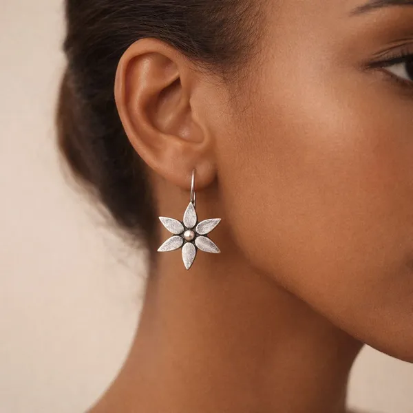 Silver_Brass_Oxidised_Star_Floral_Drop_Earrings_For_Women