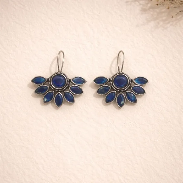 Blue_Brass_Oxidised_Marquise_Floral_Drop_Earrings_For_Women