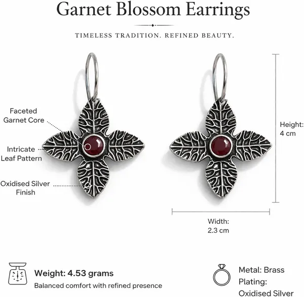 Red_Stone_Brass_Oxidised_Floral_Drop_Earrings_For_Women